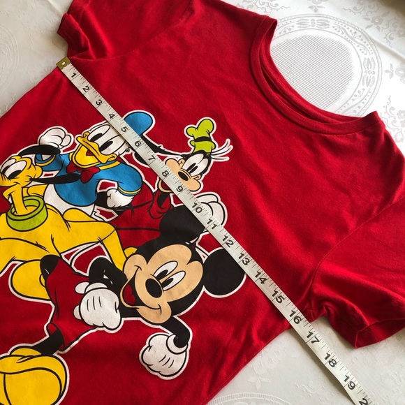 Disney Junior Size 10-12 Mickey Mouse And Friends Red T-Shirt Short Sleeves Tee - Picture 9 of 16